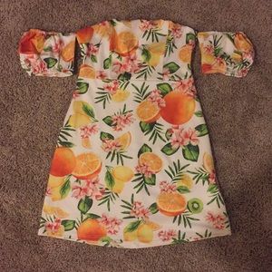 Forever 21 citrus print minidress